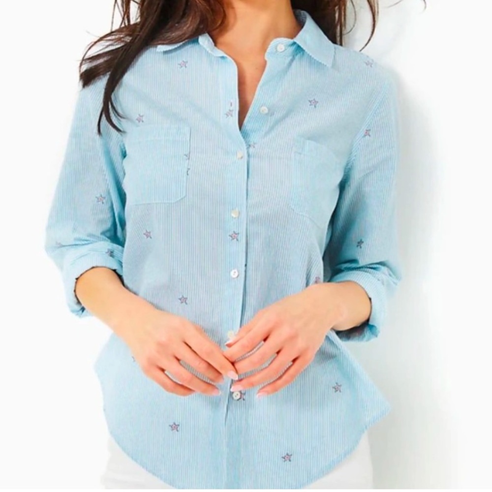 Lilly Pulitzer button down top